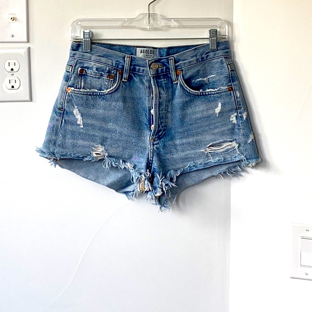 Agolde Parker Distressed Short